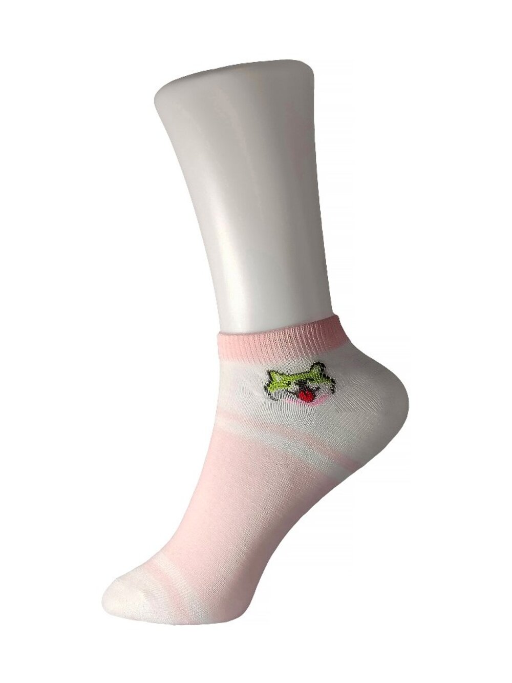 5 Pairs Tutuanna Socks - Pink & White Shiba